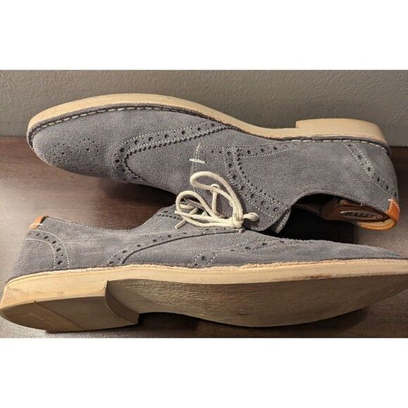 Ted Baker Jamfro Gray Suede Derby Oxford Wingtip Wing Tip Shoe 13 main image 4